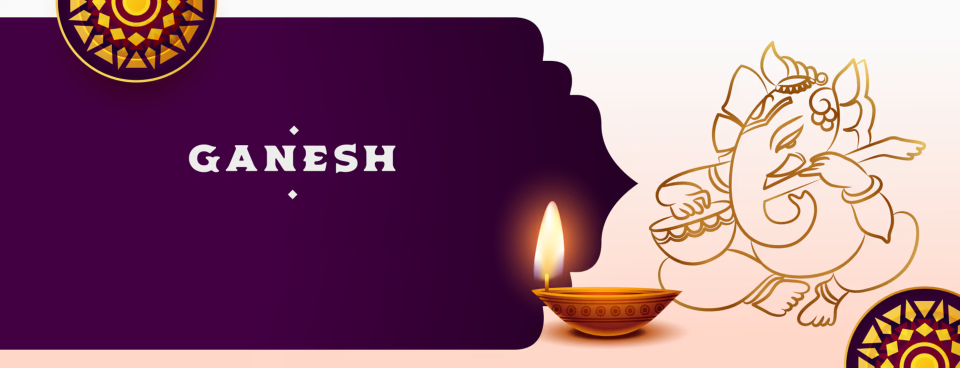 Gajavanadana Gajanana Banner